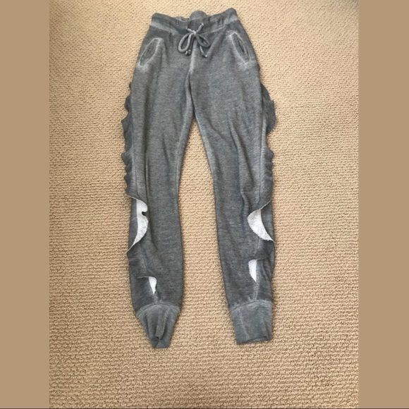 Wildfox Pants - Wildfox Ruffled Sweatpants